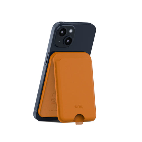 JCPal Cove Magnetic Wallet Stand for iPhone 15/14/13/12 Series MagSafe Compatible Phone Stand with Multiple Viewing Angles
